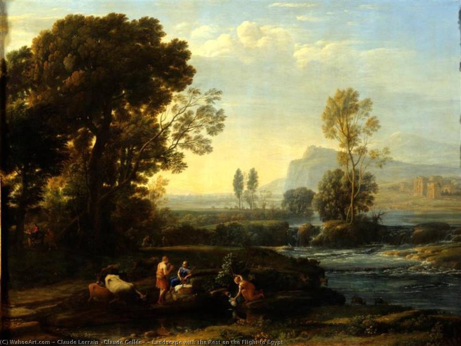 Landscape With The Rest On The Flight To Egypt — Claude Lorrain (claude Gellée)