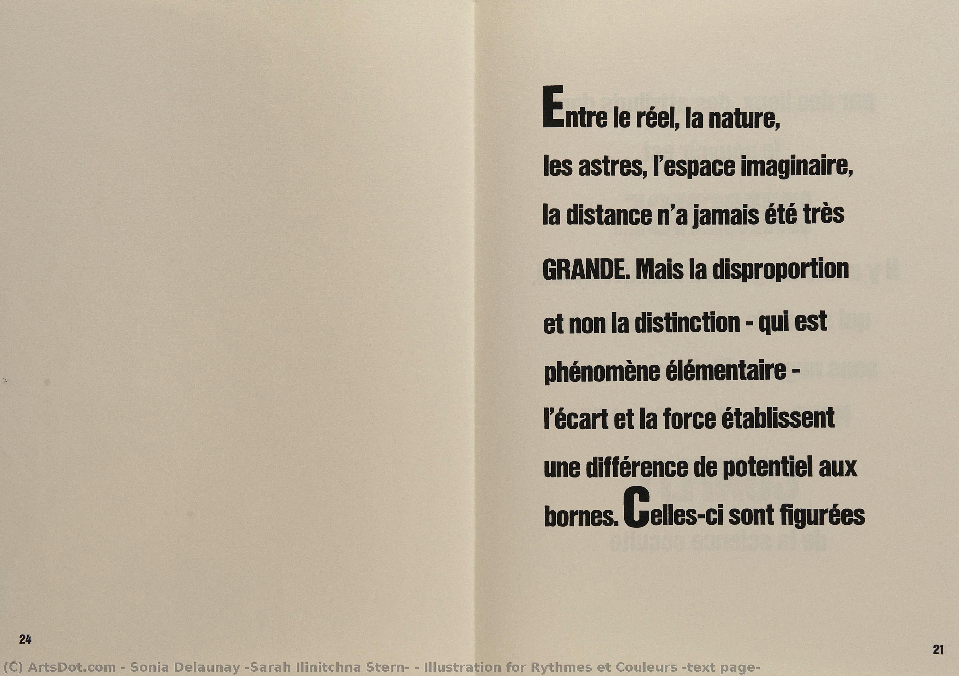 Illustration For Rythmes Et Couleurs (text Page) — Sonia Delaunay (sarah Ilinitchna Stern)