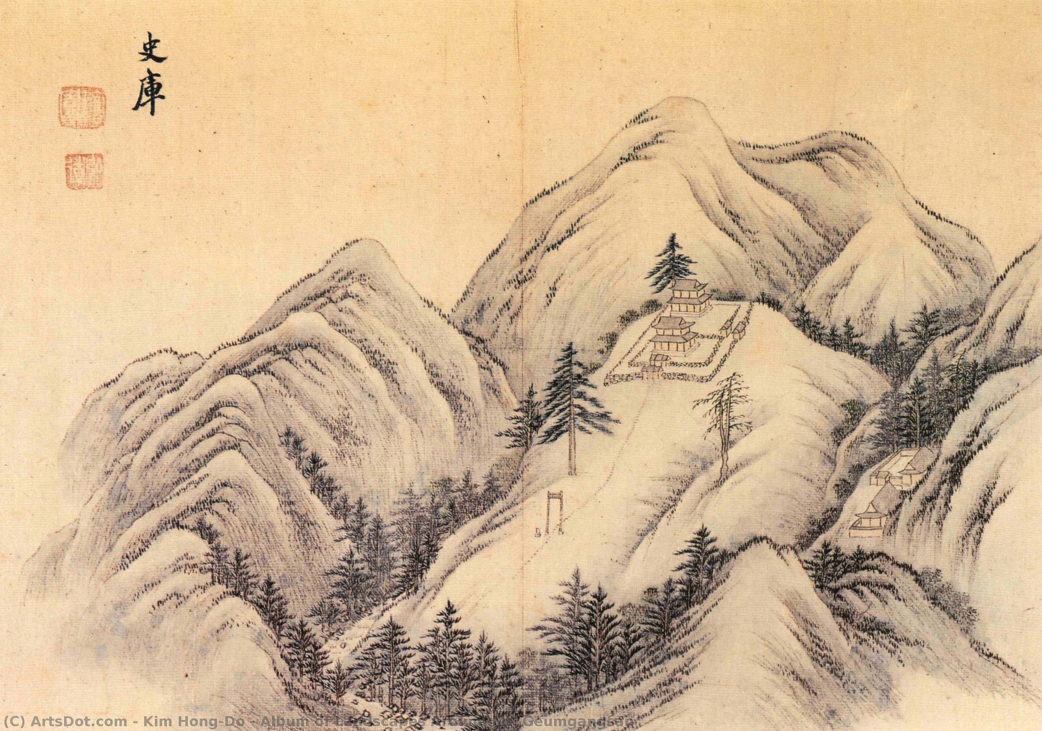 Album Von Landschaftsbildern Um Den Mt. Geumgangsan — Kim Hongdo