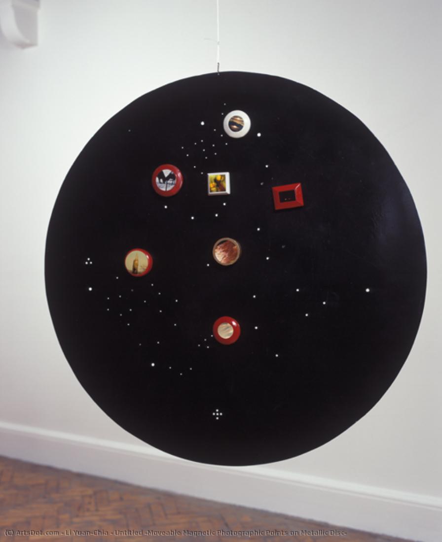 Untitled (moveable Magnetic Photographic Points On Metallic Disc) — Li Yuan-chia