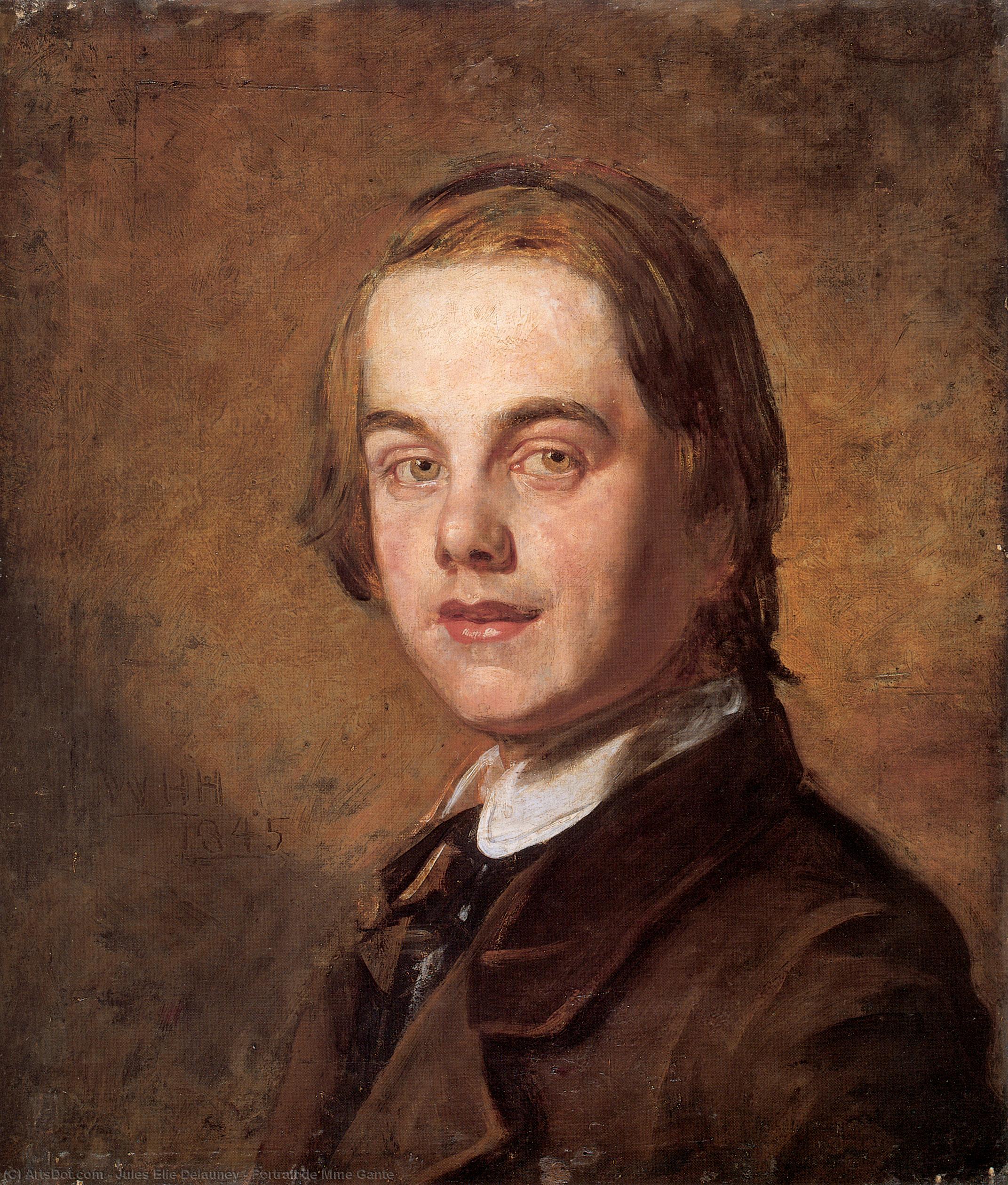 Portrait De Mme Gante — Жюль Эли Делени
