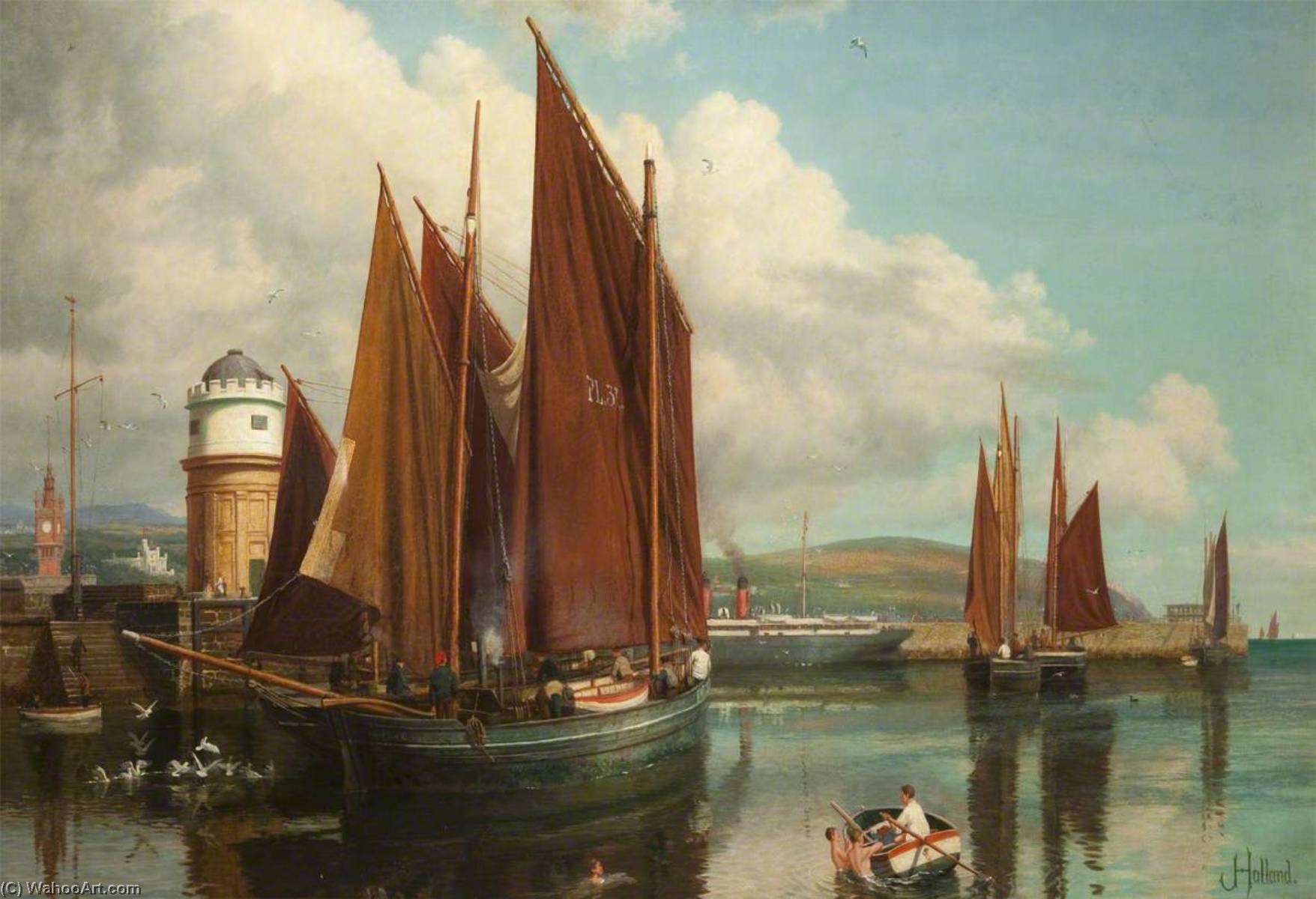 Shipping In Douglas Harbour — John Holland