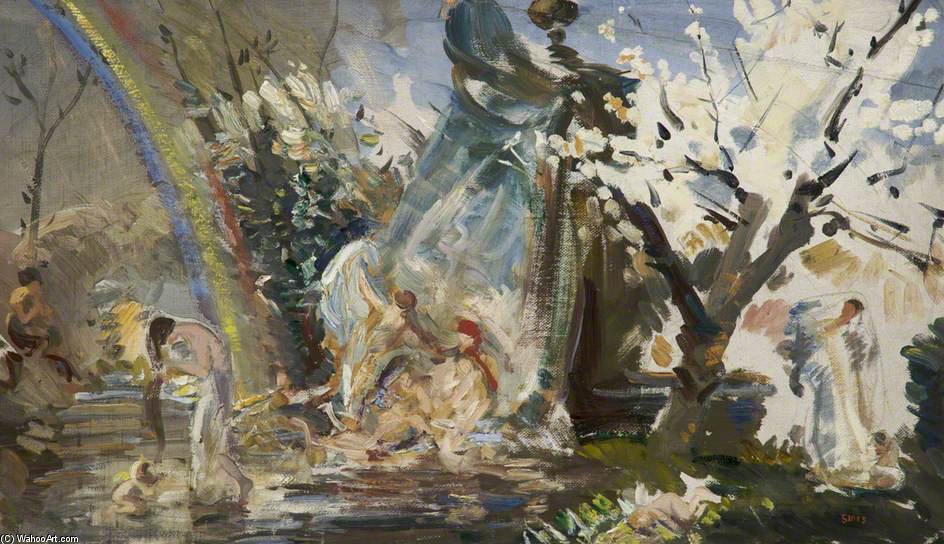 The Shower - — Charles Henry Sims