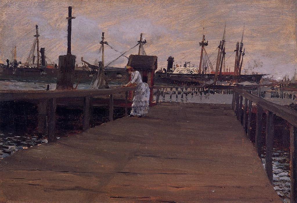 Woman On A Dock — ウィリアム・メリット・チェイス