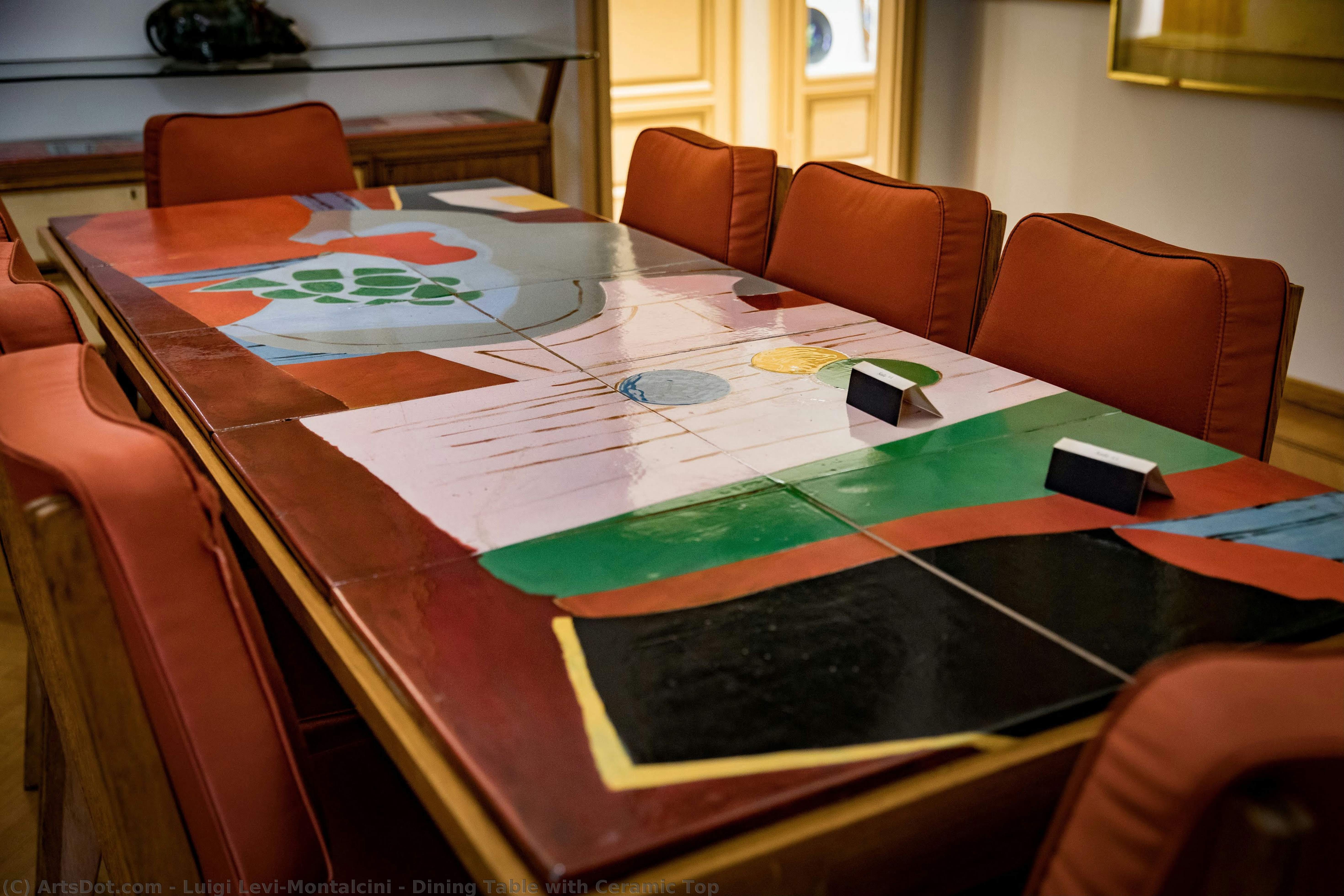 Dining Table With Ceramic Top — Luigi Levi-montalcini