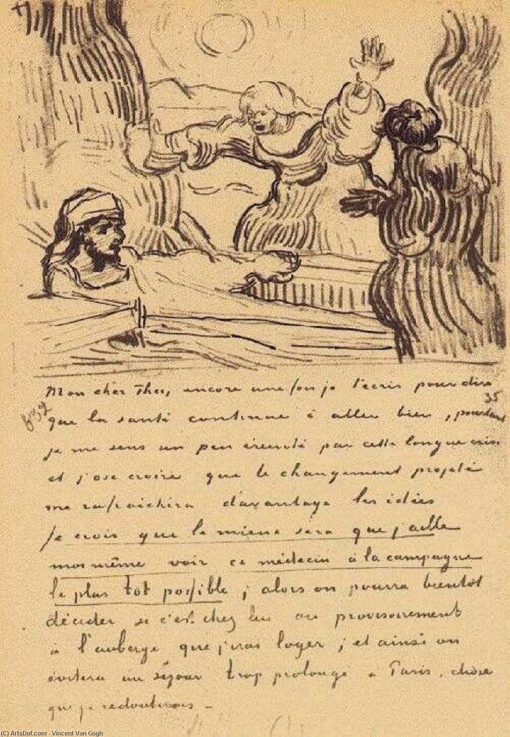 Die Auferweckung Des Lazarus — Vincent Willem Van Gogh