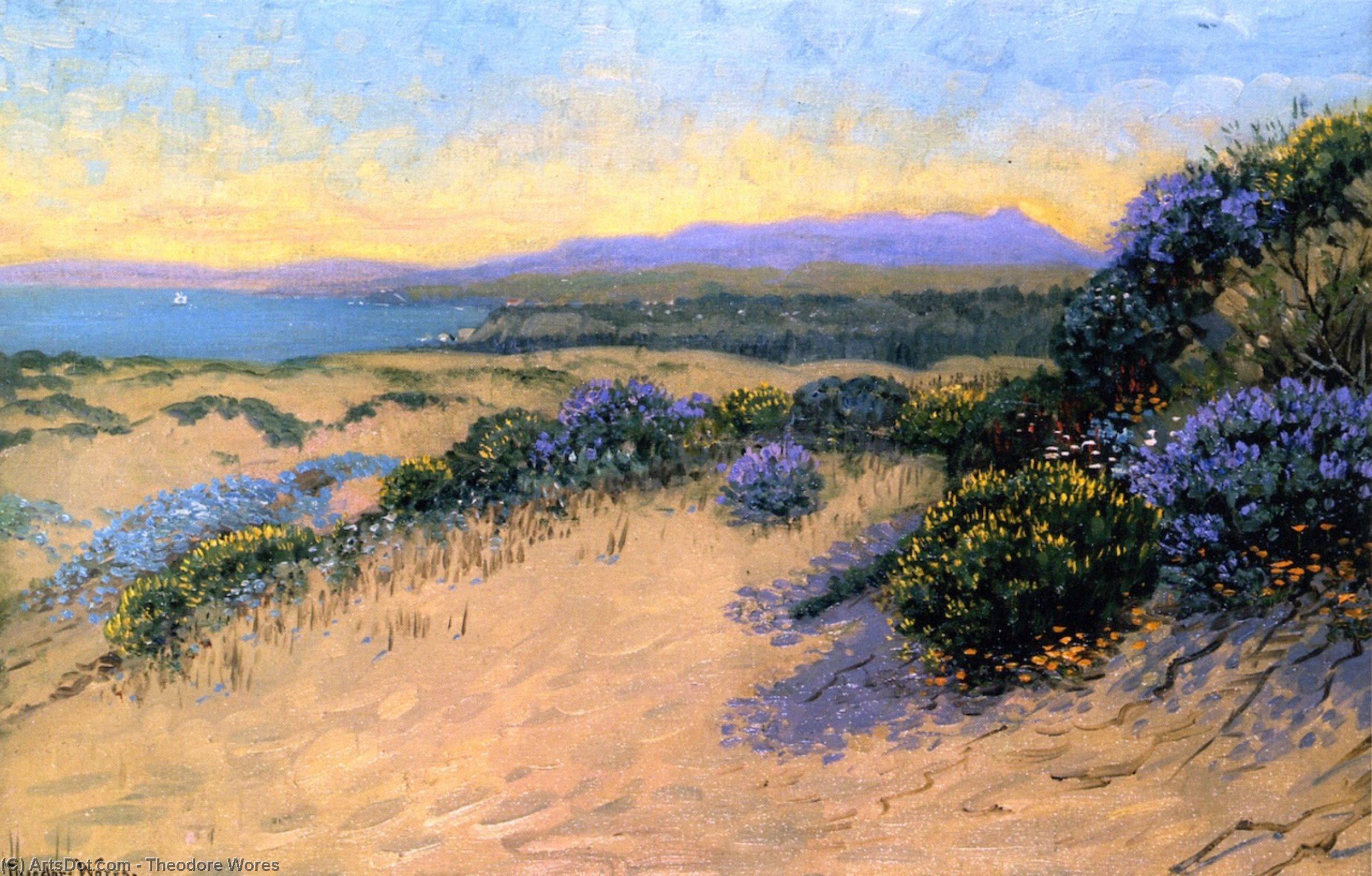 Mr. Tamalpais From San Francisco Dunes — Theodore Wores