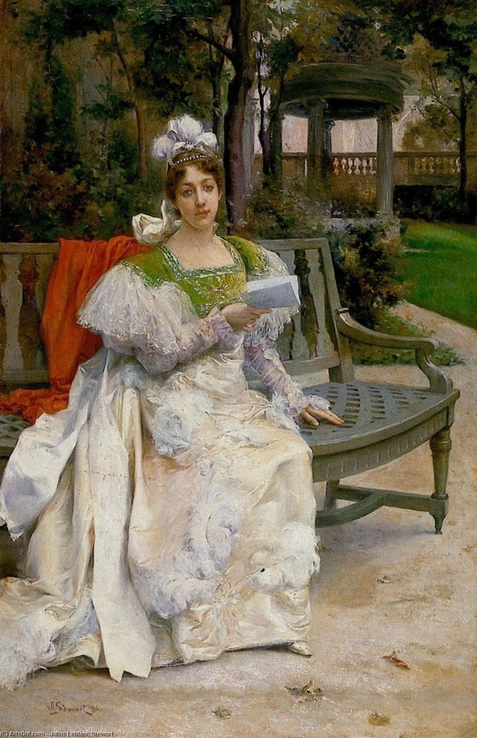 Woman In A Garden — Julius Leblanc Stewart