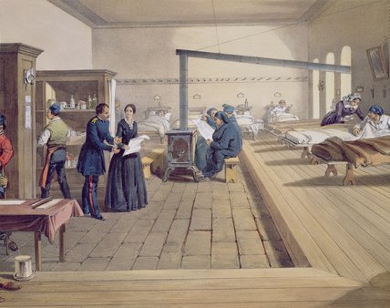 Hospital At Scutari, Detail Of Florence Nightingale — William Simpson