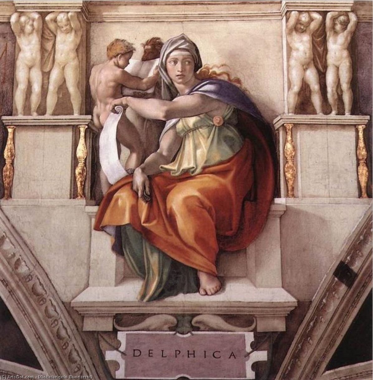 The Sibyl Of Delphi — Michelangelo Buonarroti