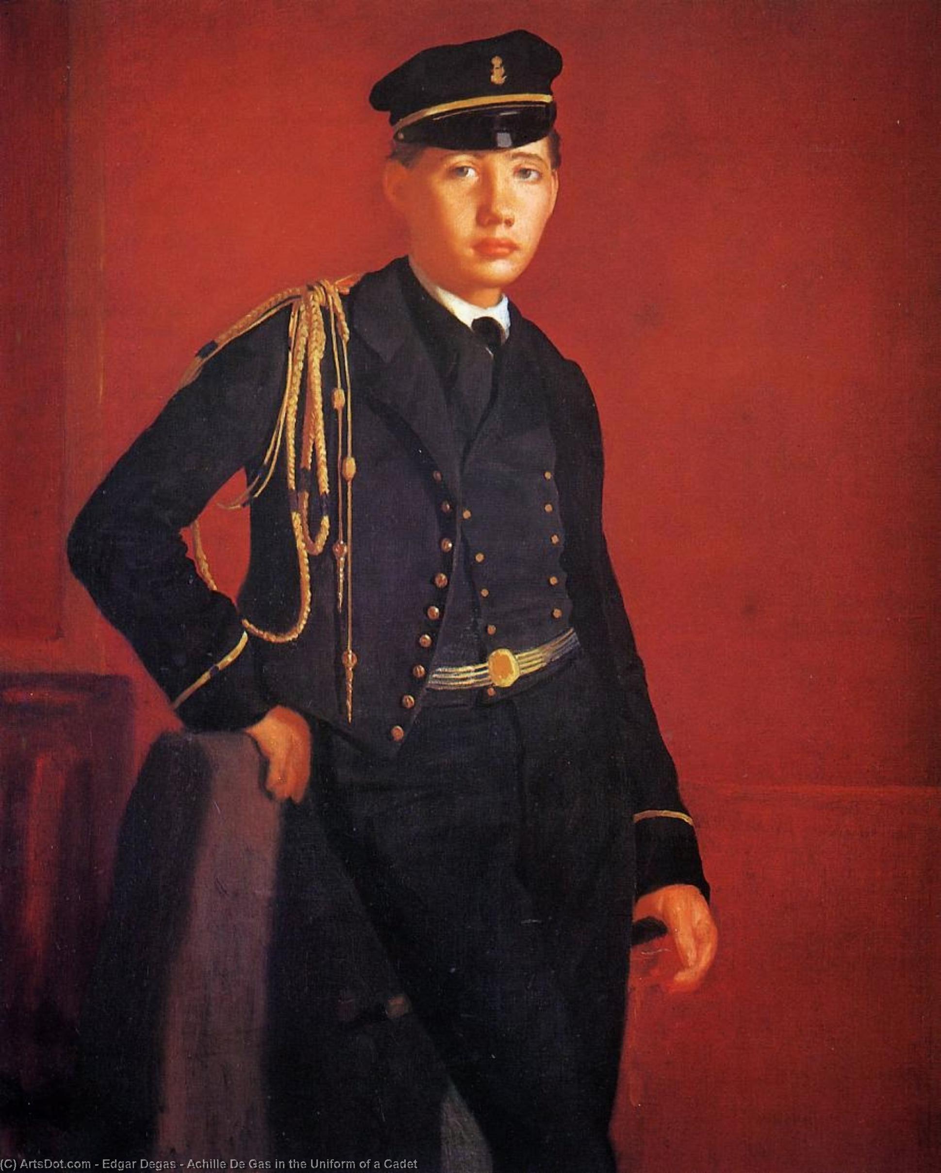 Achille De Gas In The Uniform Of A Cadet — ヒラール・ジェームズ・エドガー・デガス
