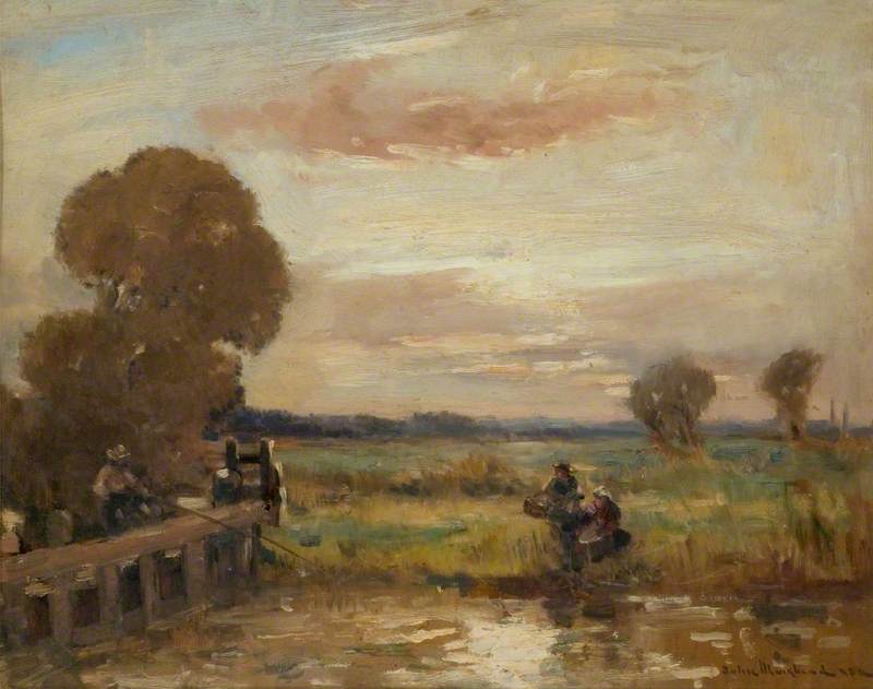 Water Meadows (possibly The Ouse Between St Ives And Huntingdon) — John Muirhead