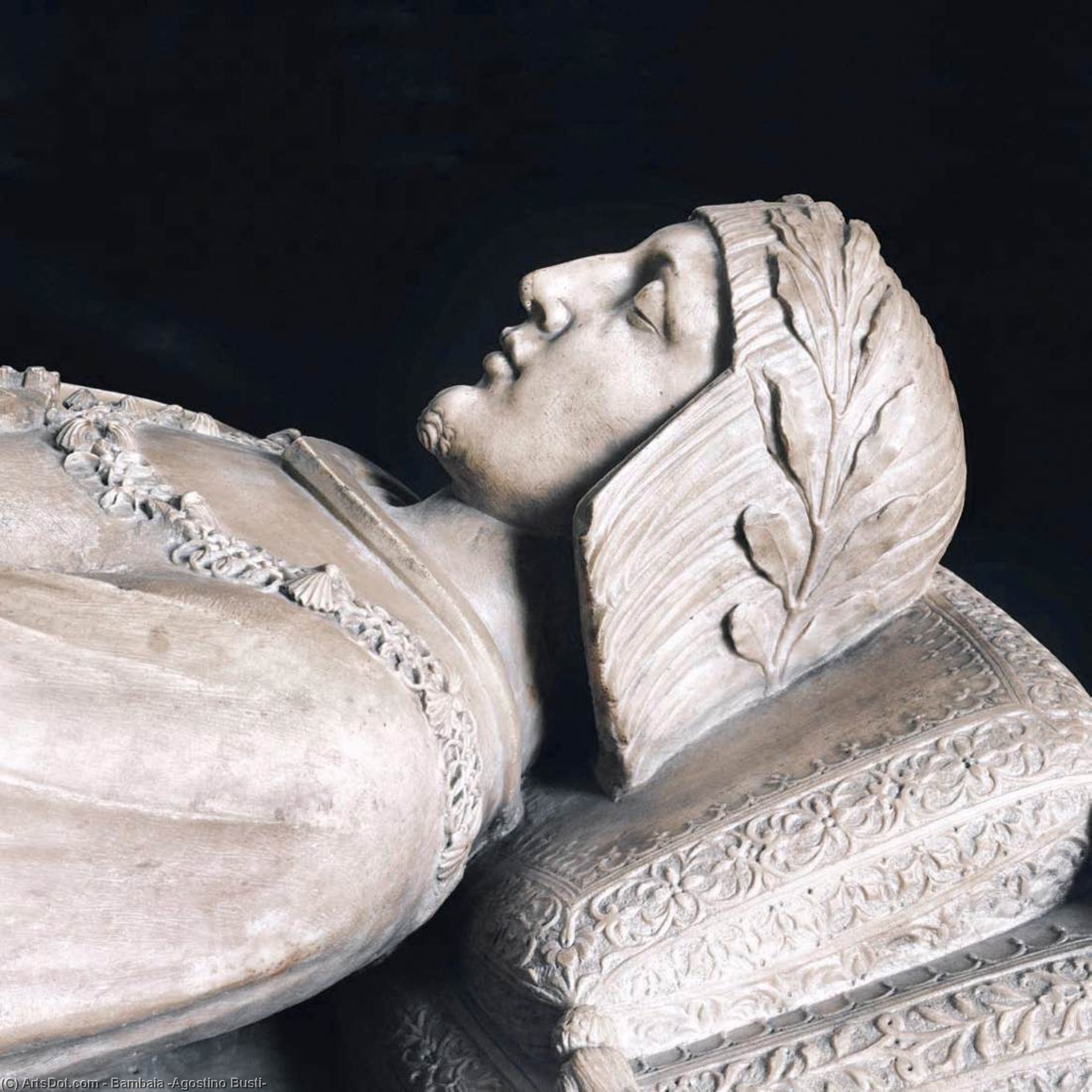 Effigy Of Gaston De Foix (detail) — Bambaia (agostino Busti)