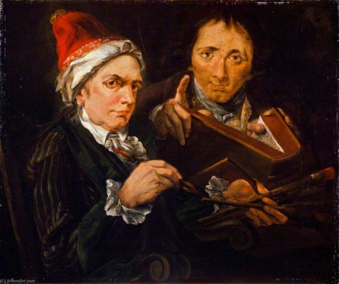 John Brown (1749–1787), Artist, With Alexander Runciman (1736–1785), Artist — Alexander Runciman