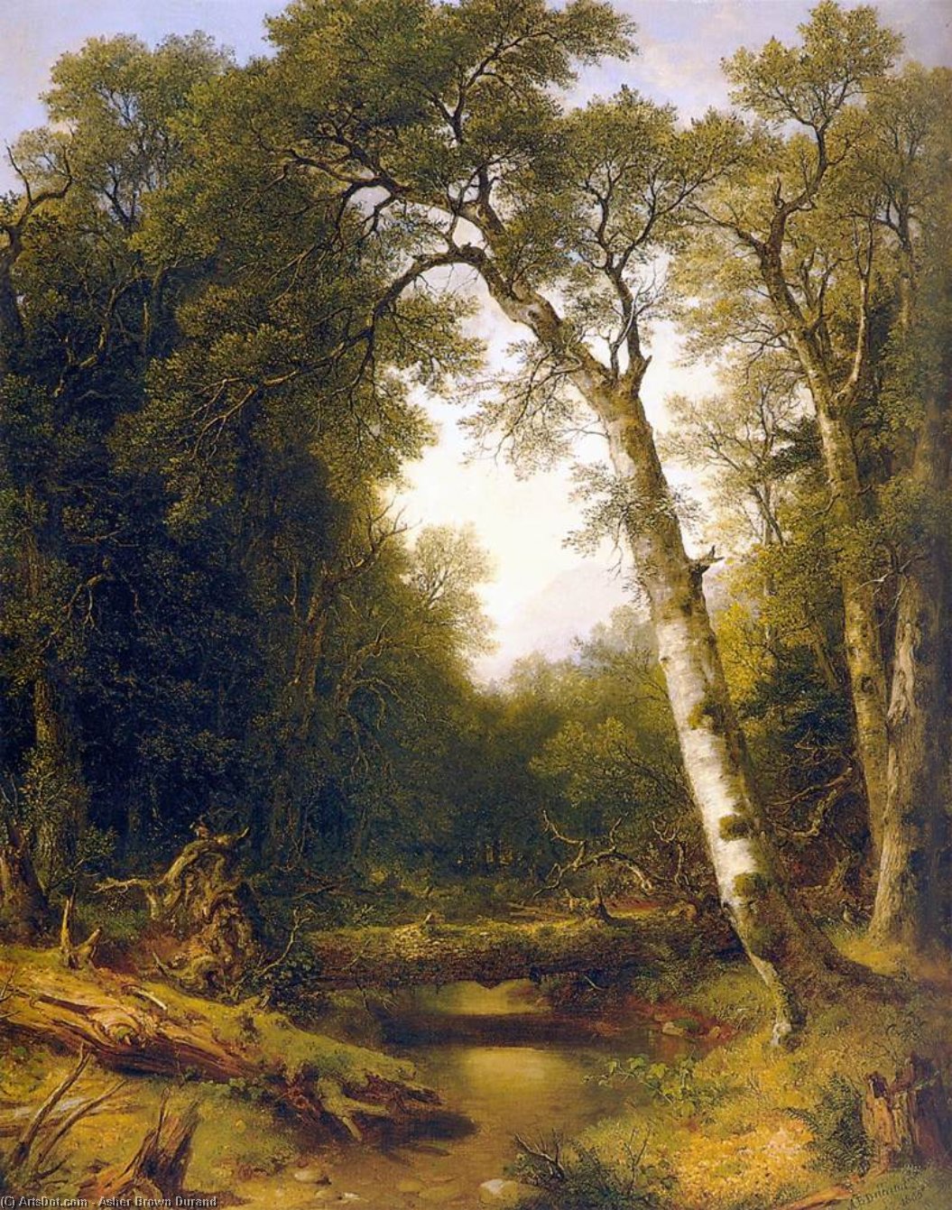 A Stream In The Wood — Asher Brown Durand