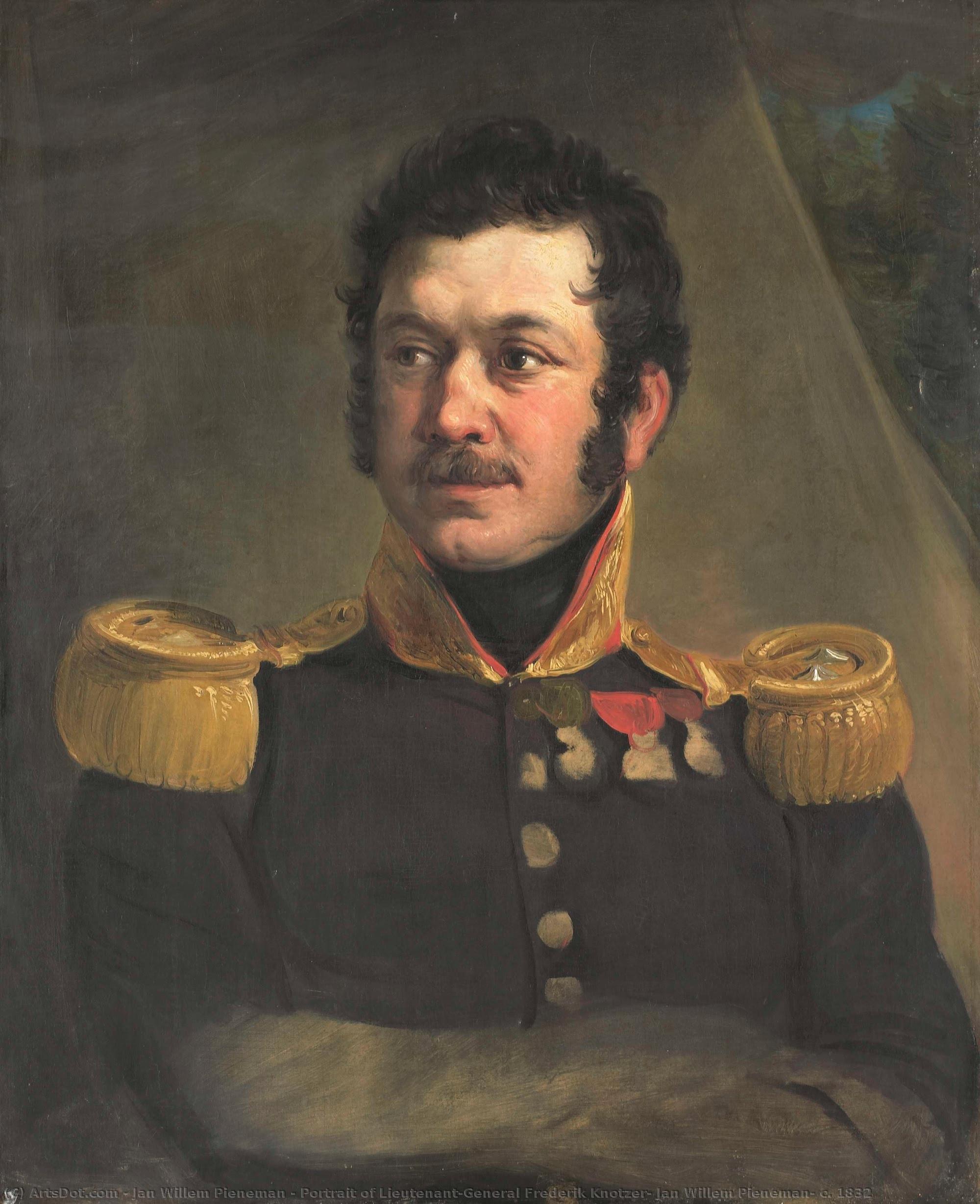 Portrait Of Lieutenant-general Frederik Knotzer, Jan Willem Pieneman, C. 1832 — Jan Willem Pieneman