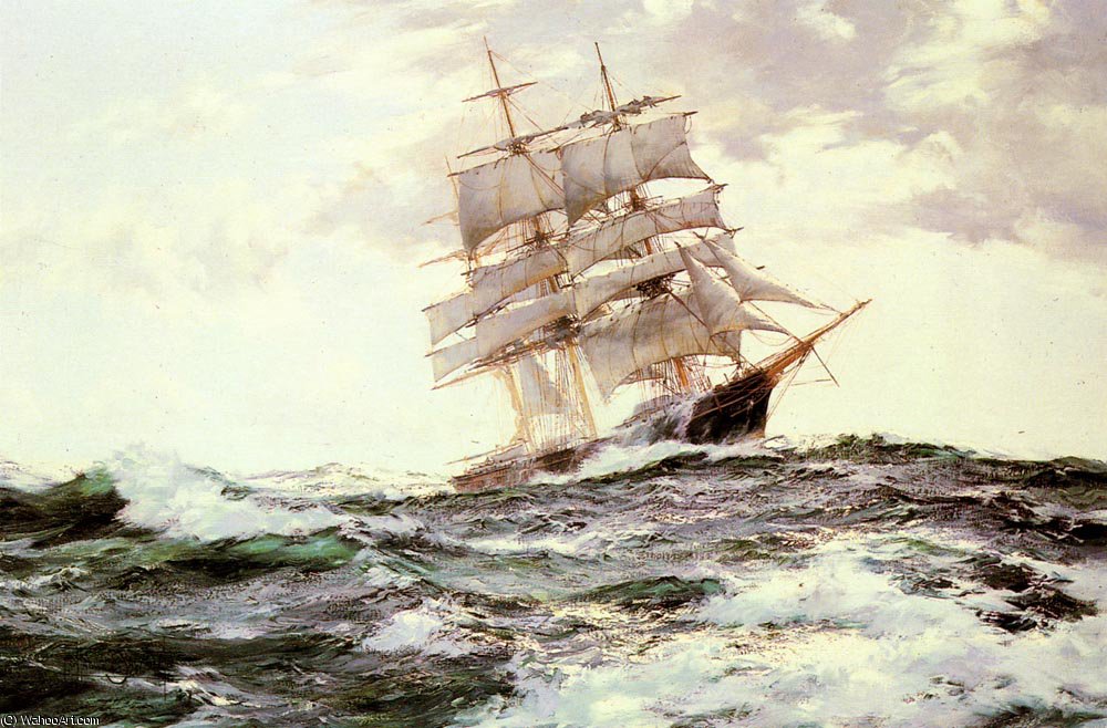 The New Englander - The Forest Queen Of Boston — Montague Dawson