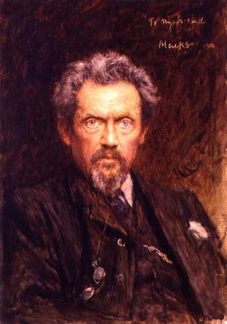 Portrait Of Henry Stacy Marks — サー・ヒューバート・フォン・ヘルコーマー