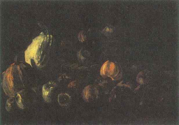Bodegón Con Cesta De Manzanas Y Dos Calabazas — Vincent Willem Van Gogh