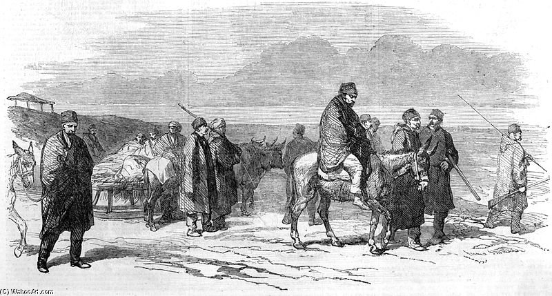 Arrival At Kalafat Of The Wounded From Citate — Constantin Guys