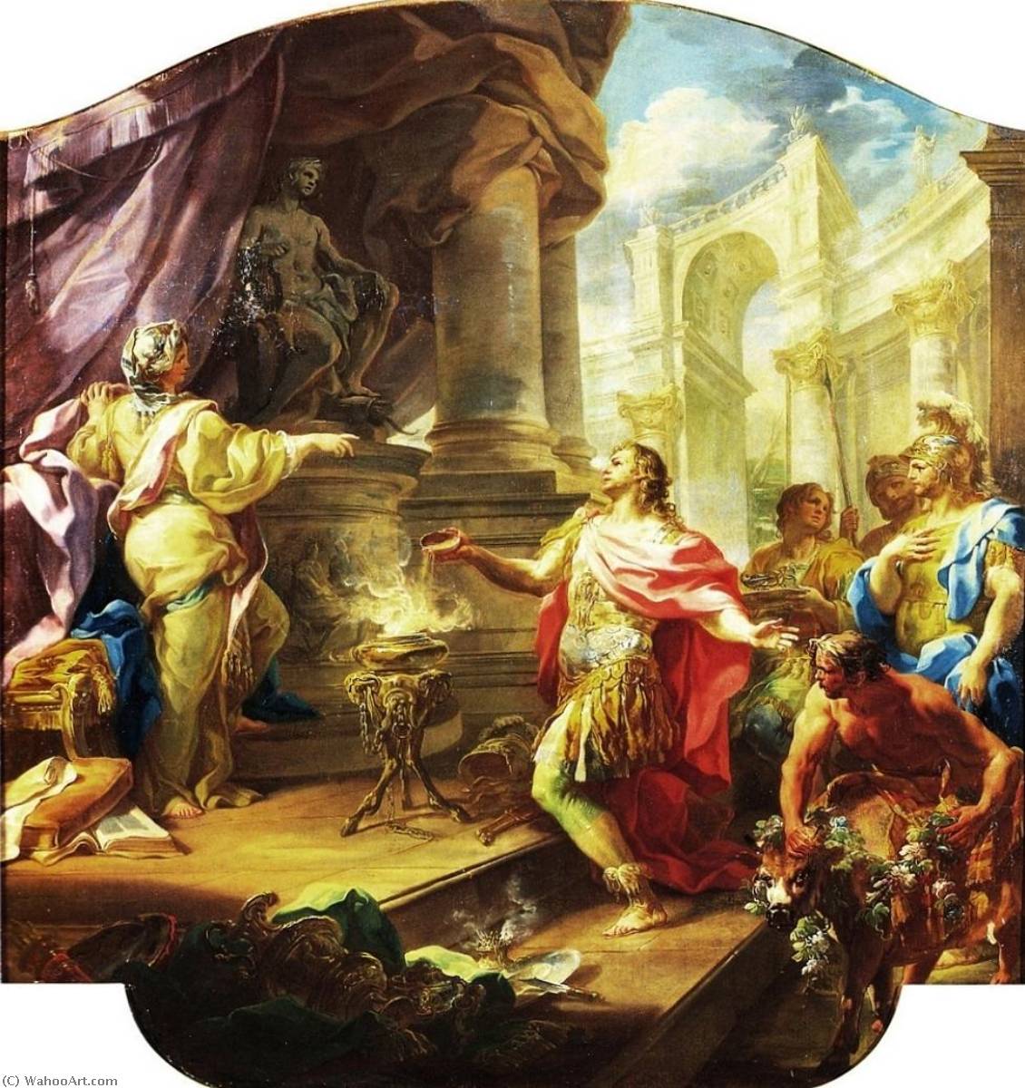 Life Of Aeneas Aeneas Offers A Sacrifice To Apollo — Bottega Di Corrado Giaquinto