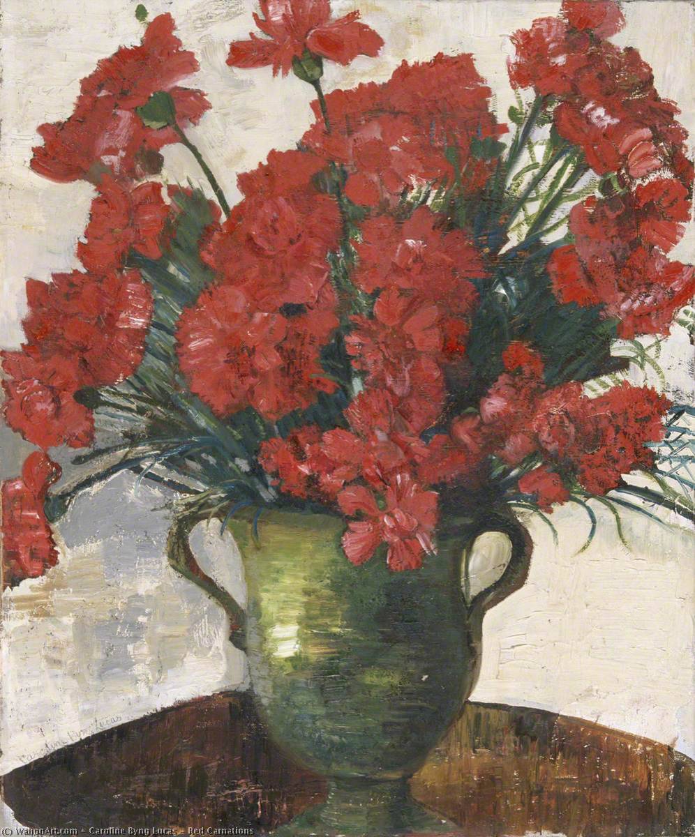 Red Carnations — Caroline Byng Lucas