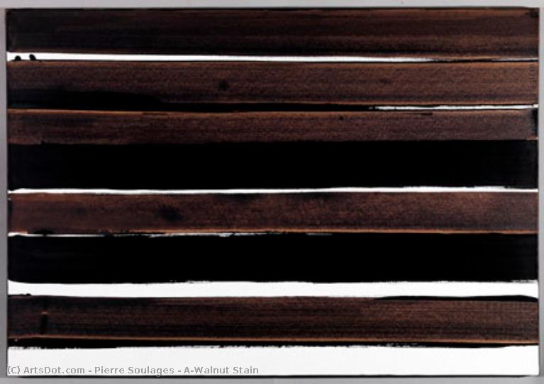A-walnut Stain — Pierre Soulages