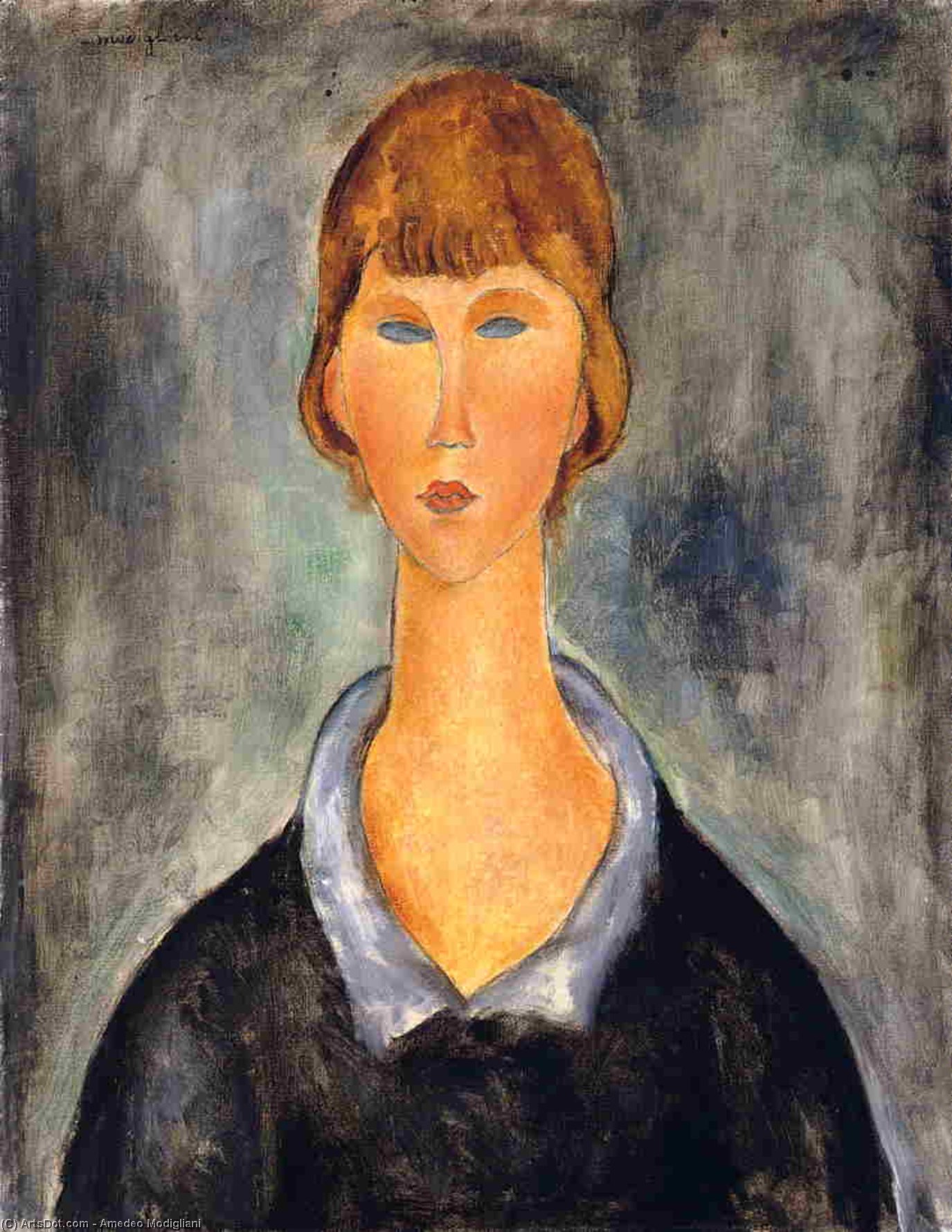 Portrait Of A Young Woman — Amedeo Clemente Modigliani