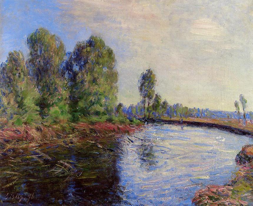 Banks Of The Loing — Alfred Sisley