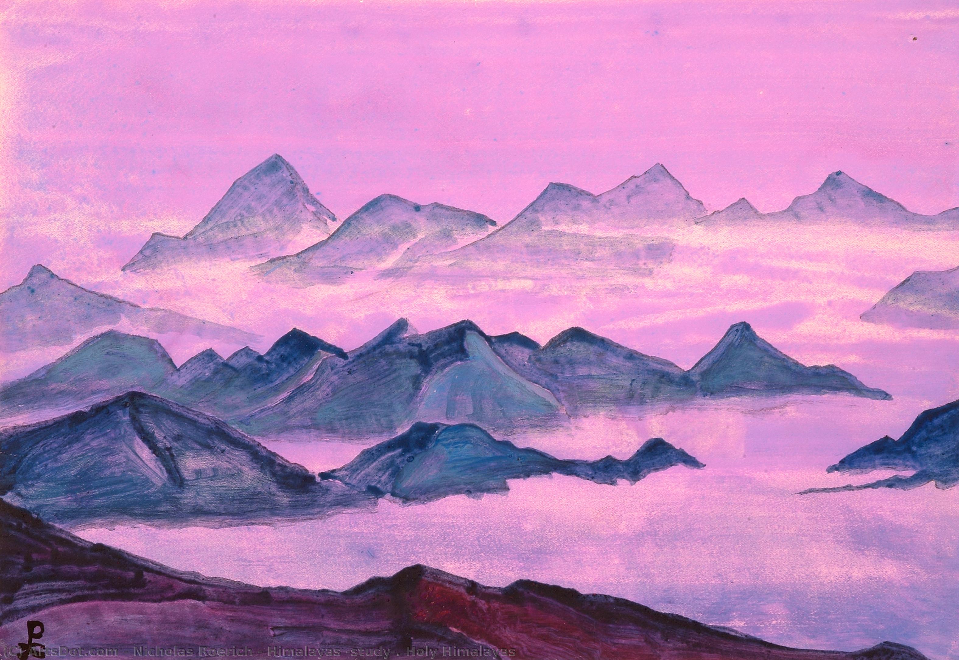Himalayas (study). Holy Himalayas — Nikolai Konstantinowitsch Roerich