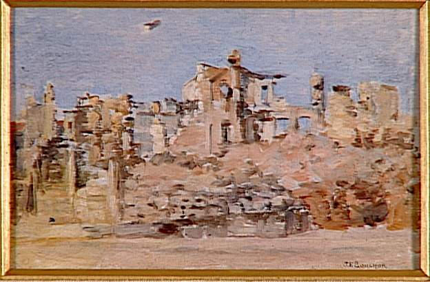 Rue Mazel. Chef D'oeuvre De Destruction, Verdun, 1917 — Joseph-félix Bouchor