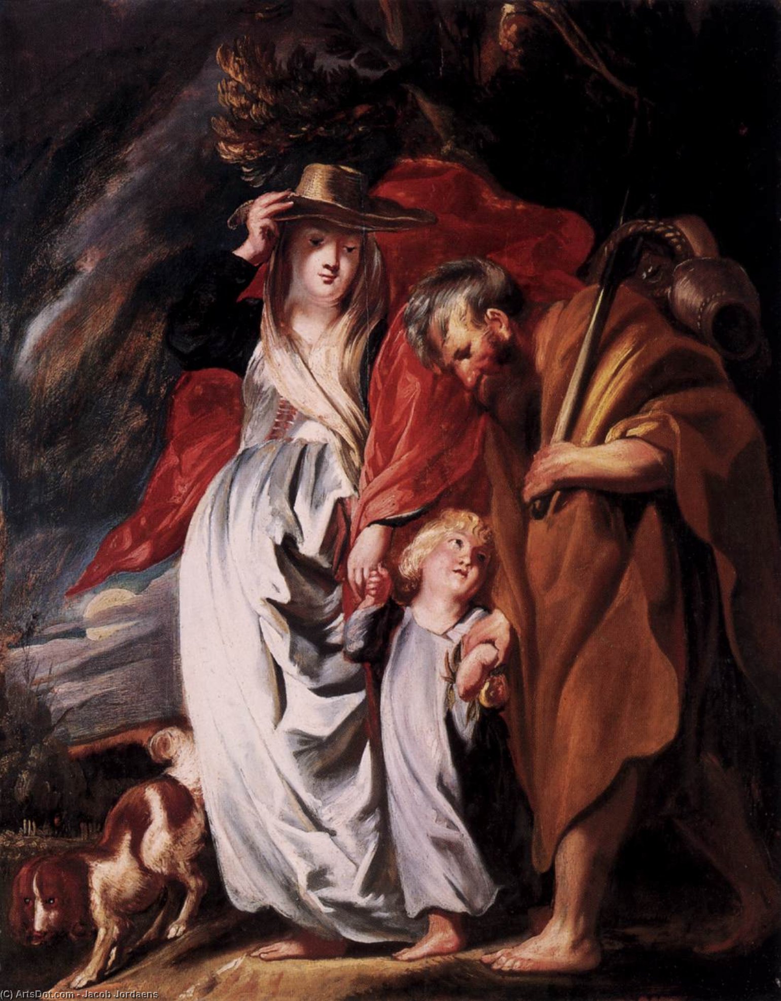 Return Of The Holy Family From Egypt — Jacob Jordaens