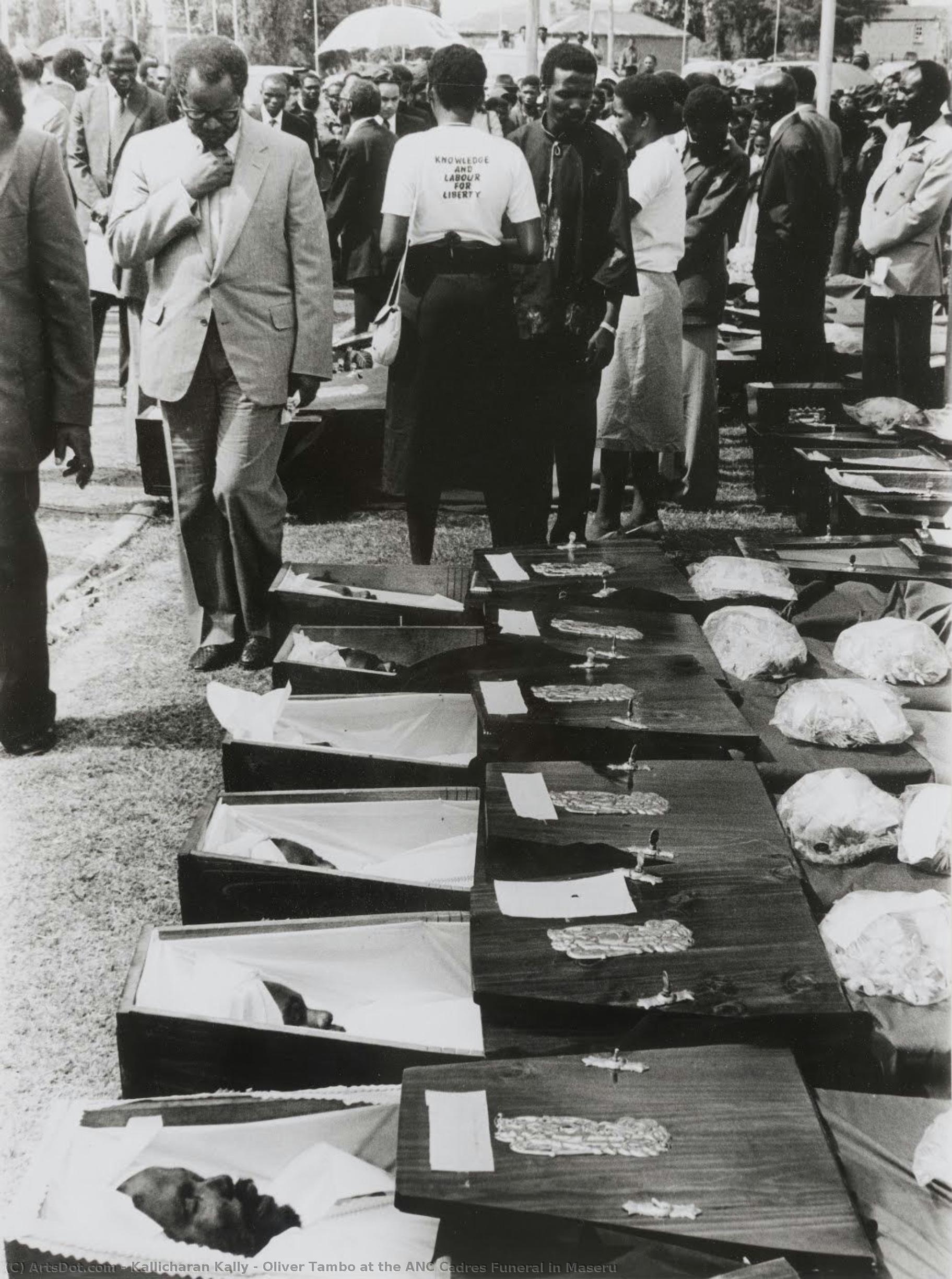 Oliver Tambo At The Anc Cadres Funeral In Maseru — Kallicharan Kally