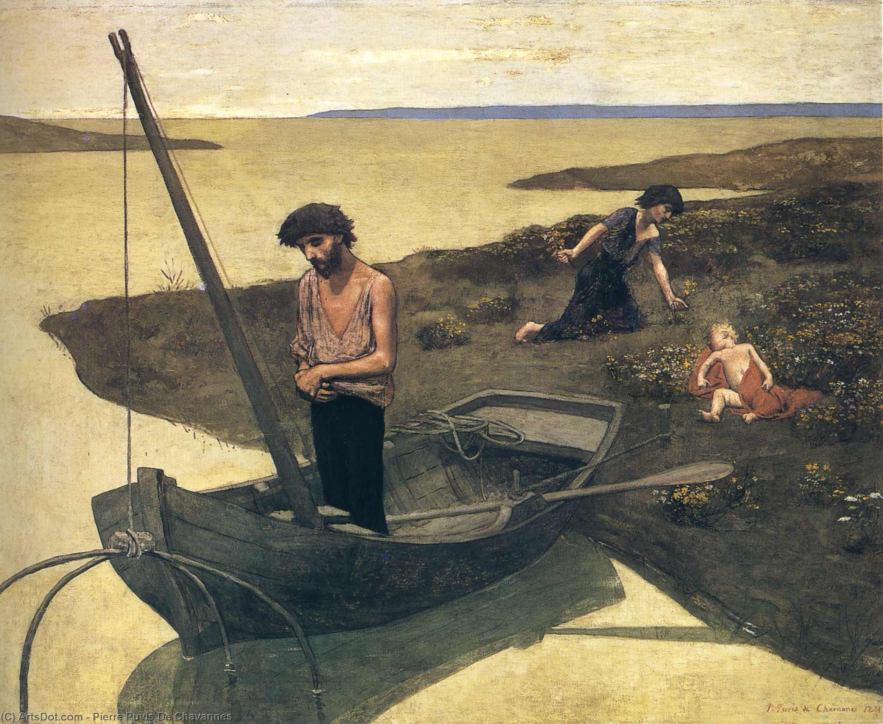 The Poor Fisherman — Pierre Cécile Puvis De Chavannes