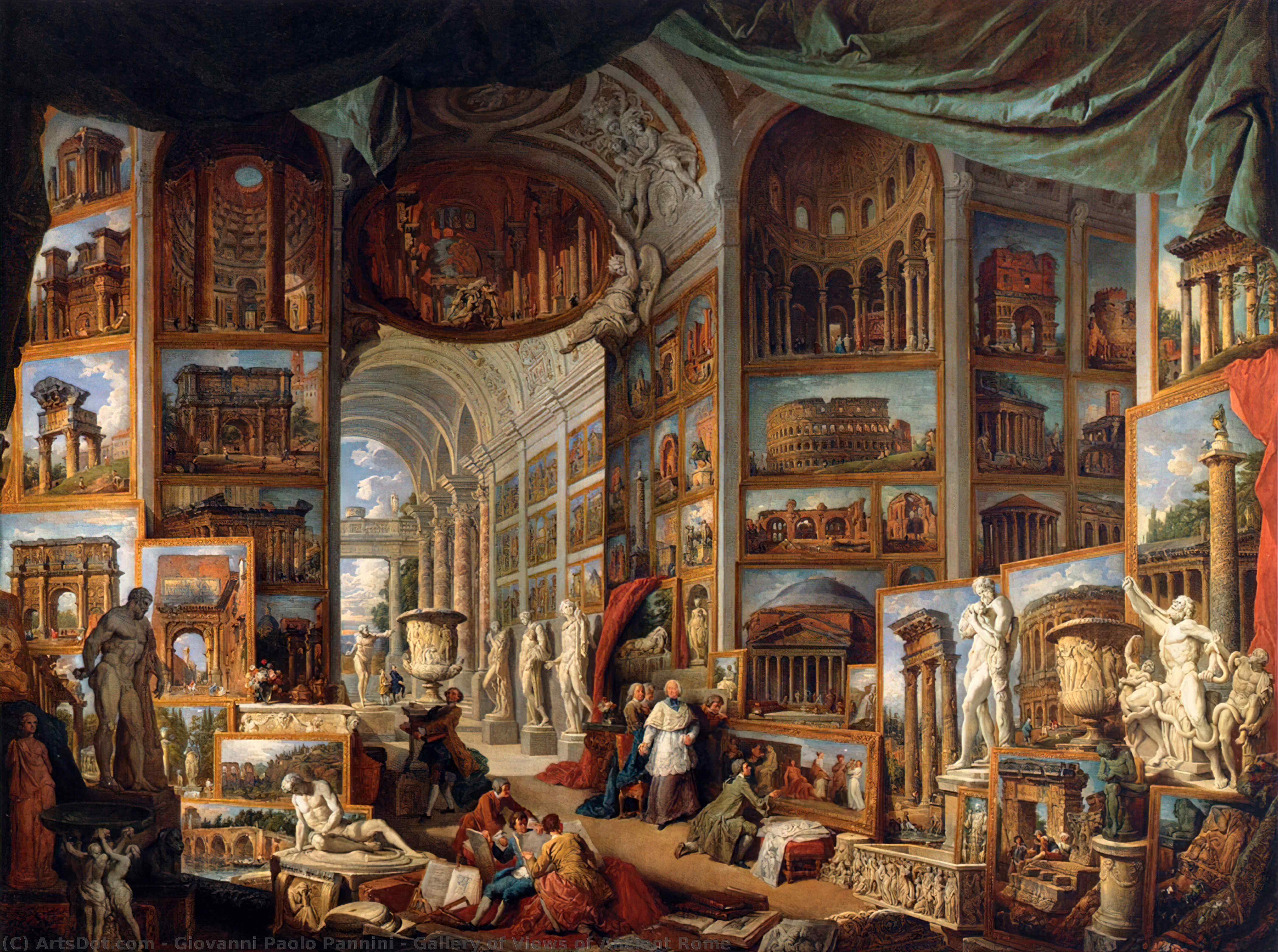 Gallery Of Views Of Ancient Rome — Giovanni Paolo Pannini