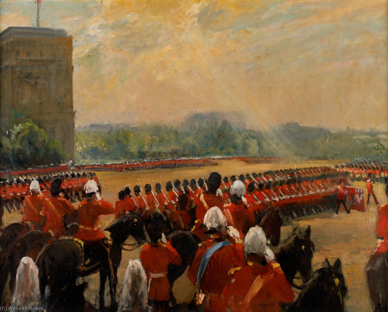 Trooping The Colour Before King Edward Vii — Jacques-émile Blanche