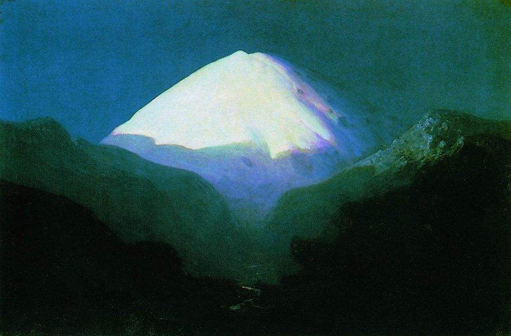 Elbrus. Moonlit Night — Arkhip Ivanovich Kuindzhi