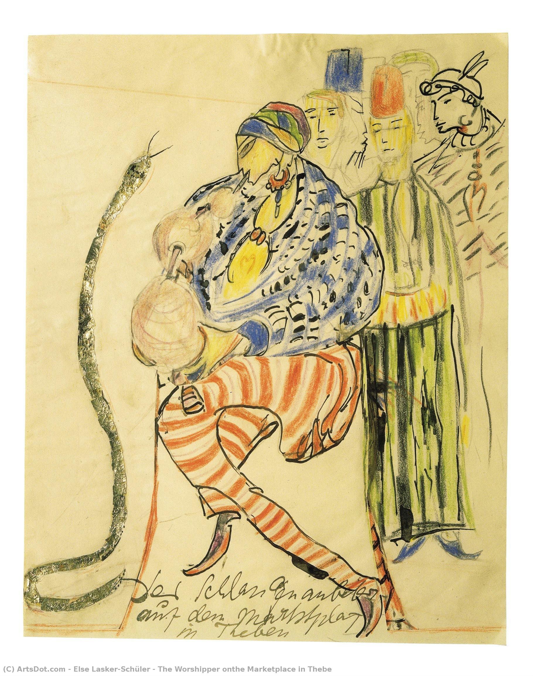 Die Verehrte Auf Dem Markt In Thebe — Else Lasker-schüler