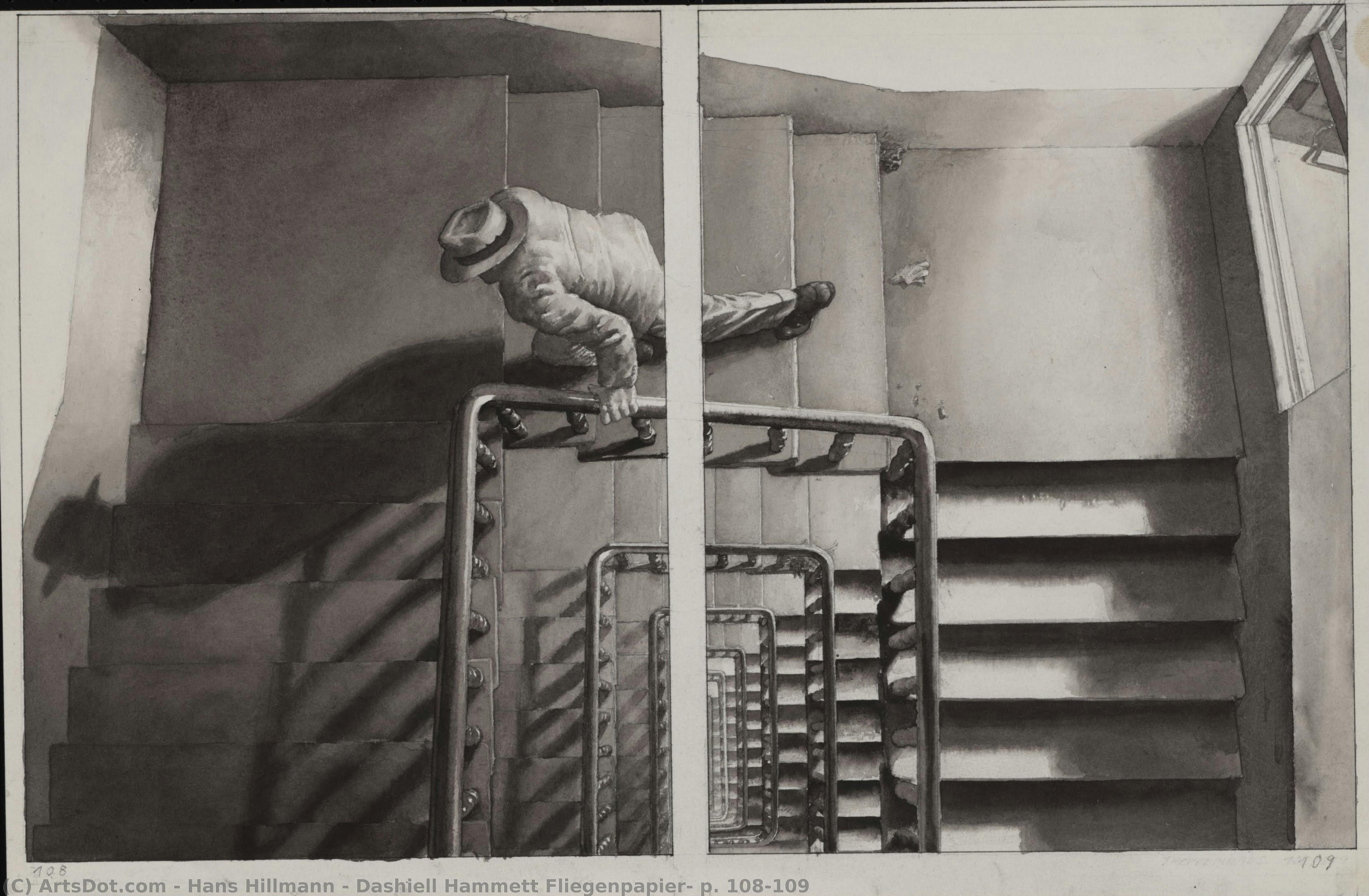 Dashiell Hammett Fliegenpapier, P. 108-109 — Hans Hillmann