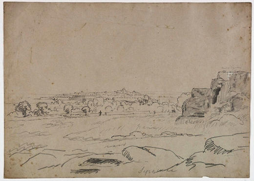 Syracuse And The Tomb Of Timoleon, Sicily — Thomas Cole
