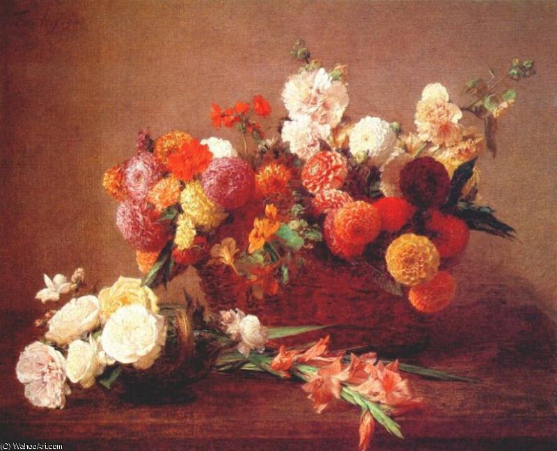 These Are The Flowers Of Middle Summer — Henri Fantin-latour