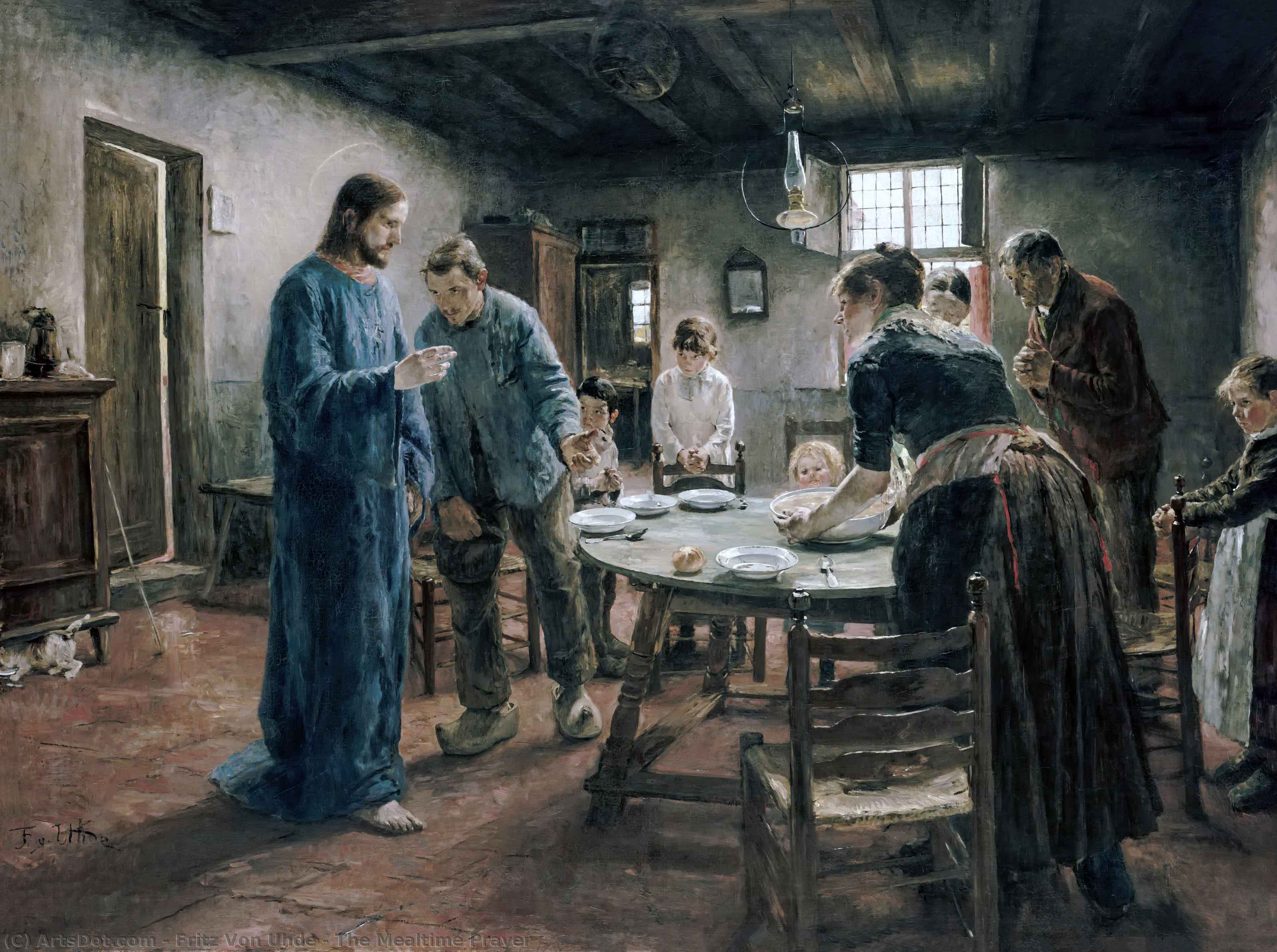 The Mealtime Prayer — Fritz Von Uhde