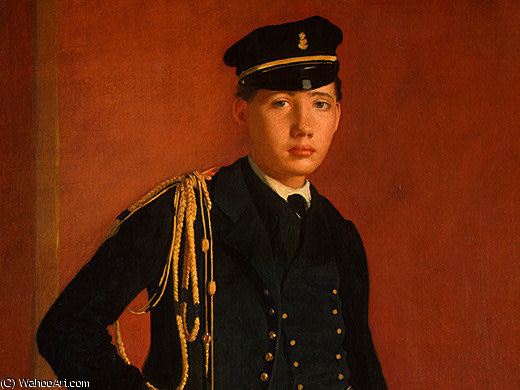 Achille De Gas In The Uniform Of A Cadet, Detalj 1, - (18) — Edgar Degas