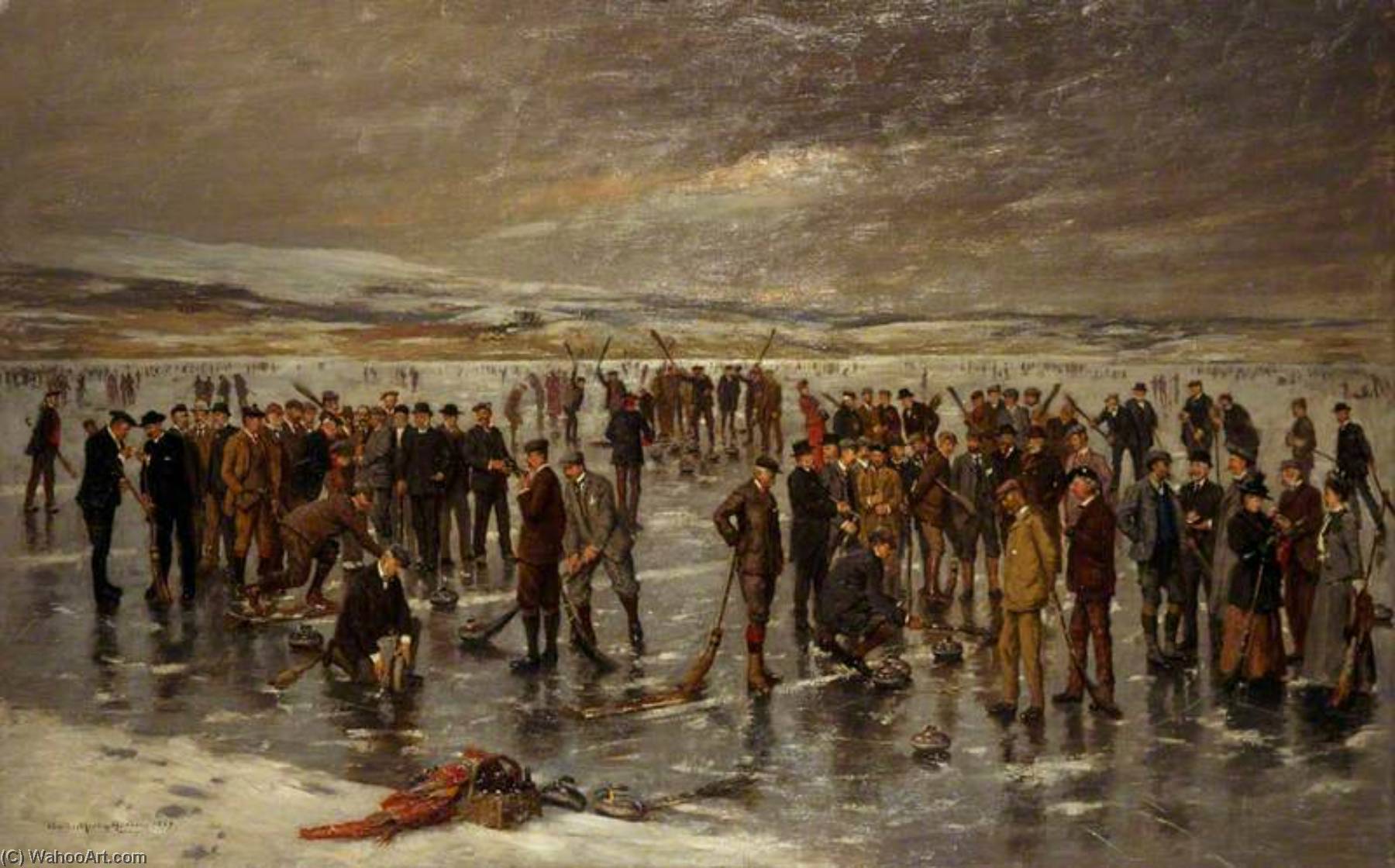 Curling At Carsebreck — Charles Martin Hardie