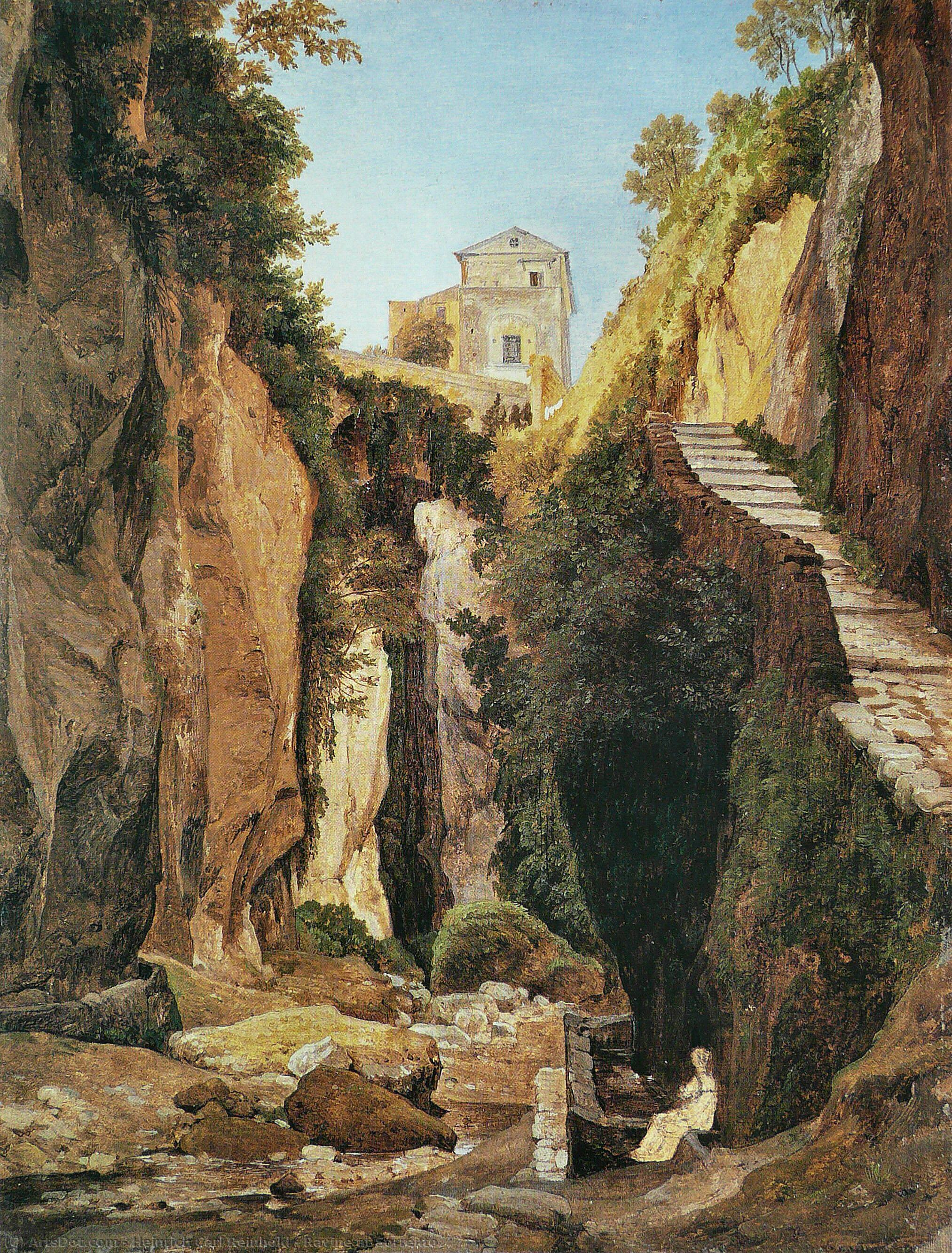 Ravine At Sorrento — Heinrich Carl Reinhold
