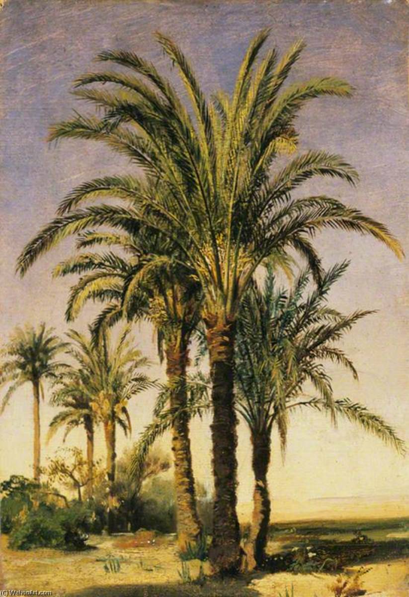 Palm Trees — Prosper Georges Antoine Marilhat