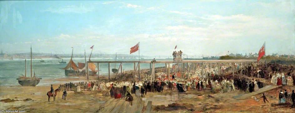 Laying The Foundation Stone Of Birkenhead Docks — Edward Duncan