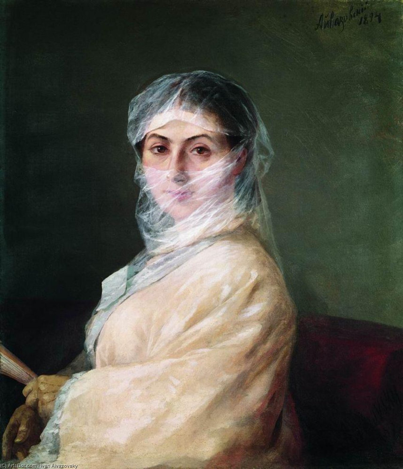 Portrait Of The Artist's Wife Anna Burnazyan — Ivan Konstantinovich Aivazovsky