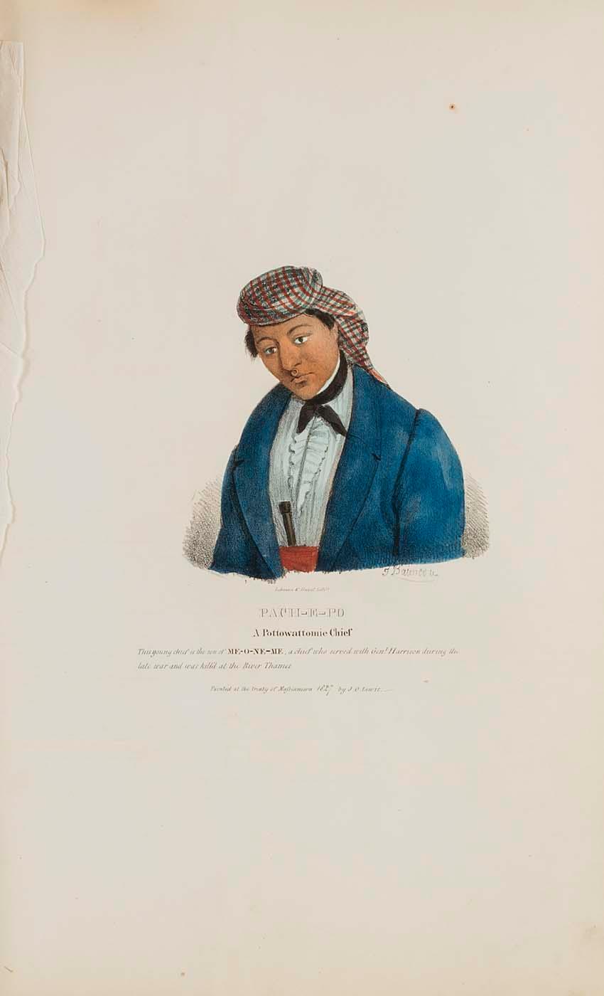 Pache E Po A Pottowattomie Chief, From The Aboriginal Portfolio — James Otto Lewis