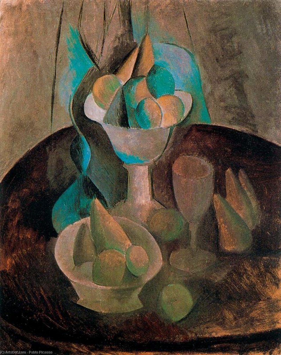Frutero, Frutos Y Copa — Pablo Picasso